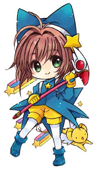 《魔卡少女樱》Q版百变小樱彩色简笔画图片大全_12