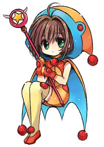 《魔卡少女樱》Q版百变小樱彩色简笔画图片大全_10