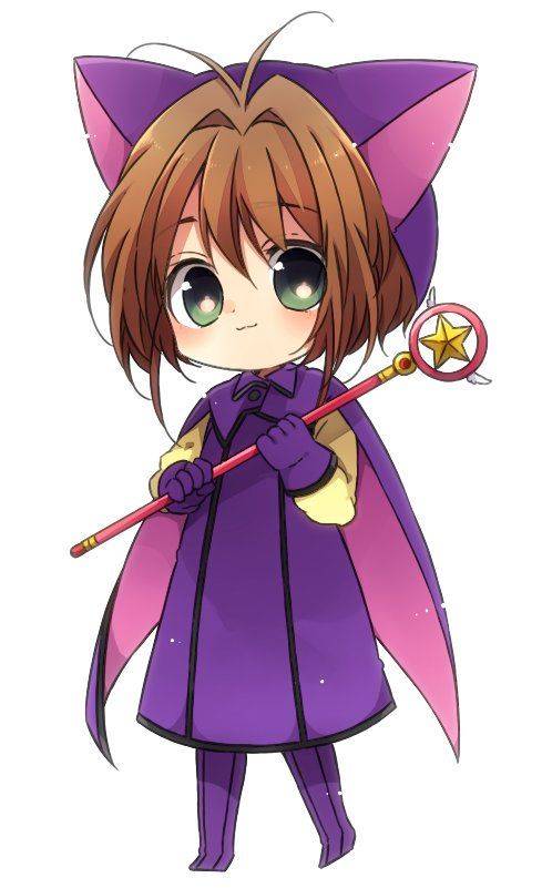 《魔卡少女樱》Q版百变小樱彩色简笔画图片大全_8