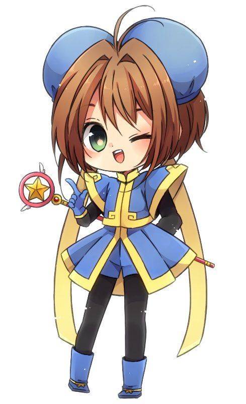 《魔卡少女樱》Q版百变小樱彩色简笔画图片大全_7