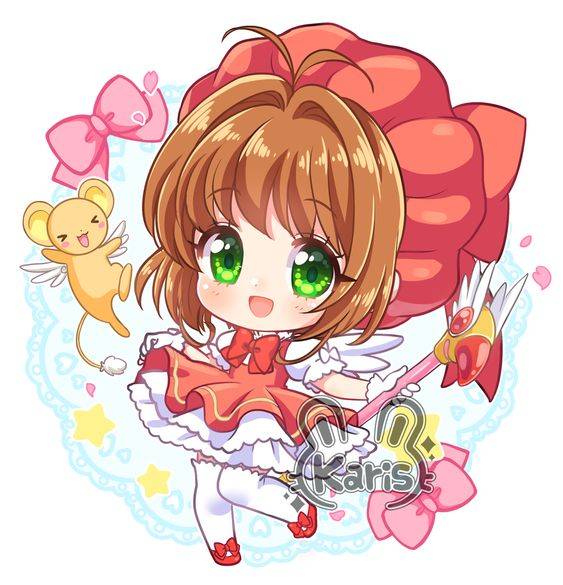 《魔卡少女樱》Q版百变小樱彩色简笔画图片大全_4