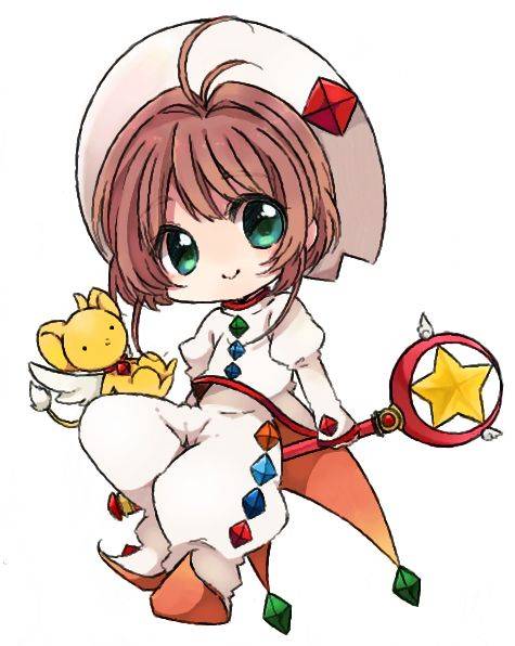 《魔卡少女樱》Q版百变小樱彩色简笔画图片大全_3