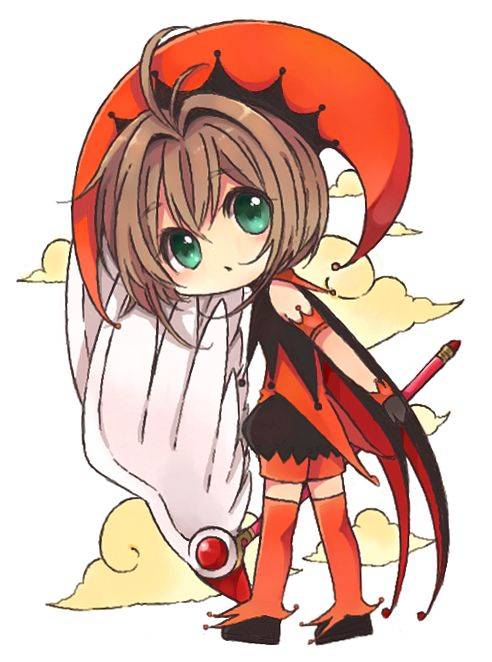 《魔卡少女樱》Q版百变小樱彩色简笔画图片大全_2