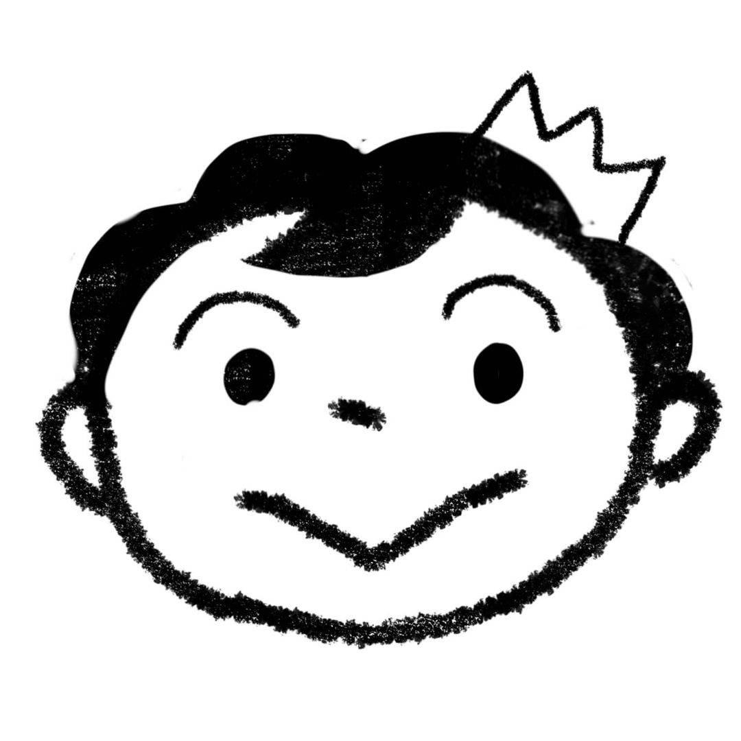 《国王排名》波吉王子黑白简笔画图片_4