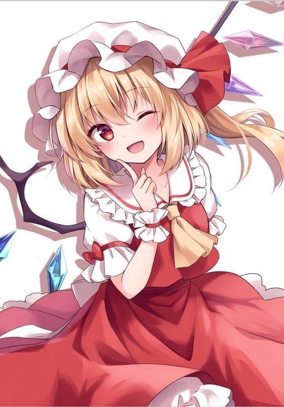 动漫东方project芙兰朵露彩色简笔画图片大全_5
