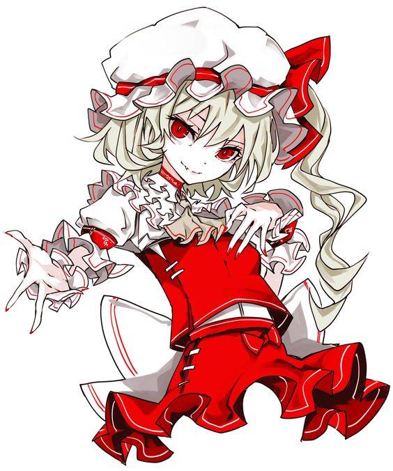 动漫东方project芙兰朵露彩色简笔画图片大全_4