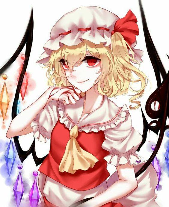 动漫东方project芙兰朵露彩色简笔画图片大全_2