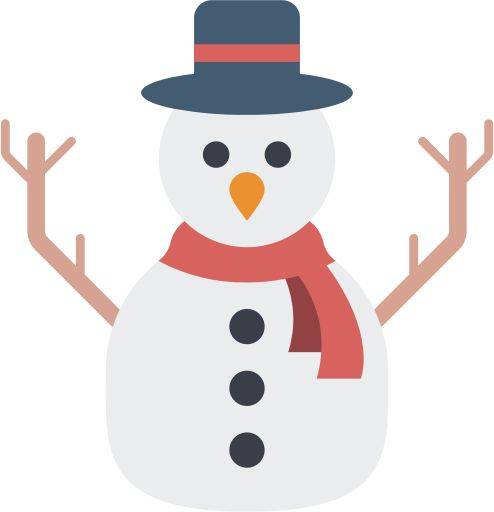 12月25日圣诞节雪人彩色简笔画图片大全_10