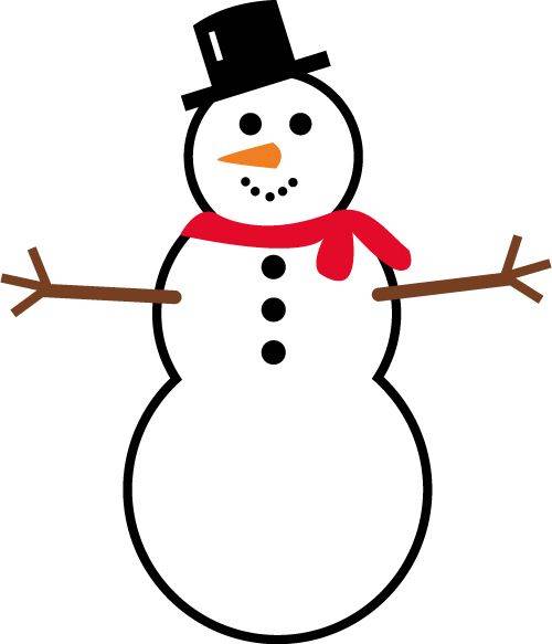12月25日圣诞节雪人彩色简笔画图片大全_8