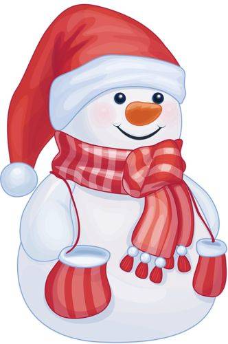 12月25日圣诞节雪人彩色简笔画图片大全_7