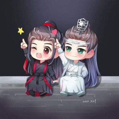 Q版肖战王一博在一起简笔画图片大全