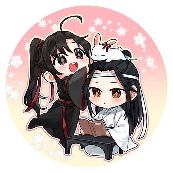 Q版肖战王一博在一起简笔画图片大全_2