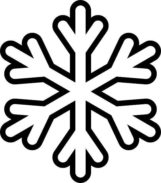 幼儿园黑白雪花简笔画图片大全_16