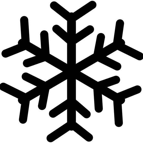 幼儿园黑白雪花简笔画图片大全_14