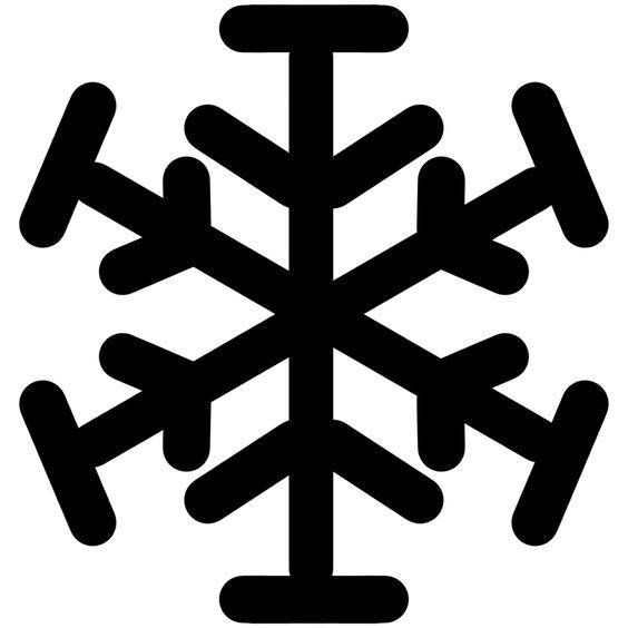 幼儿园黑白雪花简笔画图片大全_13