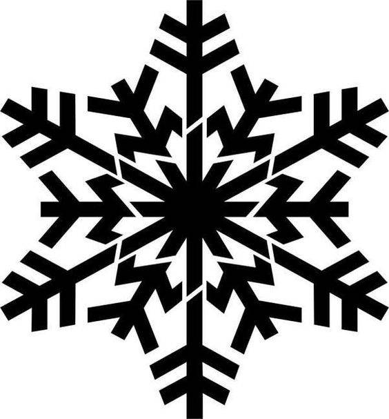 幼儿园黑白雪花简笔画图片大全_10