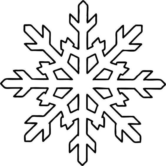 幼儿园黑白雪花简笔画图片大全_7