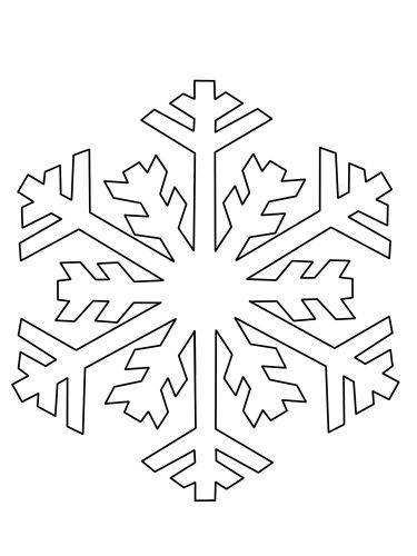 幼儿园黑白雪花简笔画图片大全_2