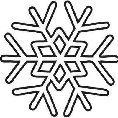 幼儿园黑白雪花简笔画图片大全