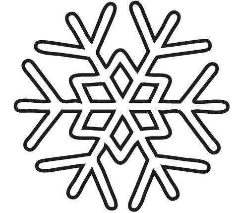 幼儿园黑白雪花简笔画图片大全_1