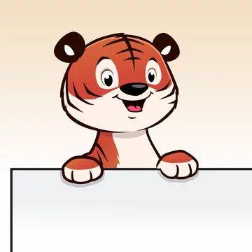2022年虎年Q版老虎彩色简笔画图片大全_9