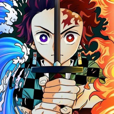 鬼灭之刃：无限列车篇-灶门炭治郎动漫简笔画图片大全