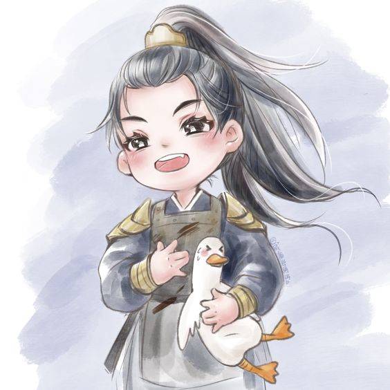 《斛珠夫人》方鉴明陈伟霆Q版彩色简笔画图片_3