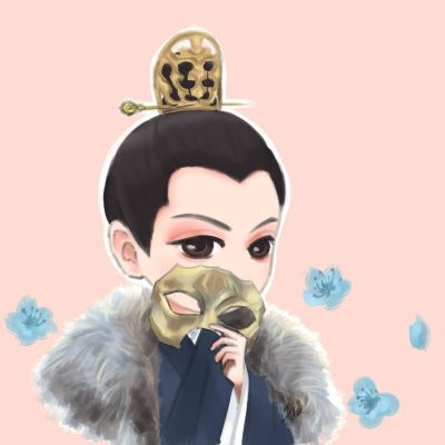 《斛珠夫人》方鉴明陈伟霆Q版彩色简笔画图片
