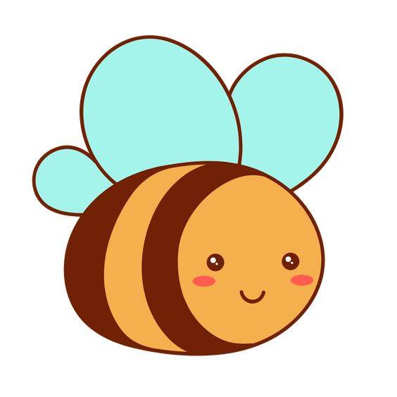 昆虫蜜蜂卡通彩色简笔画图片大全_7
