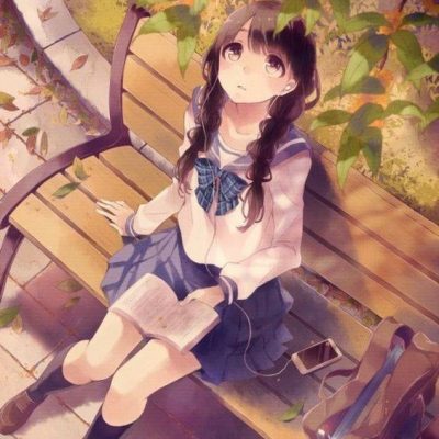 唯美意境森系短裙少女动漫图片精选