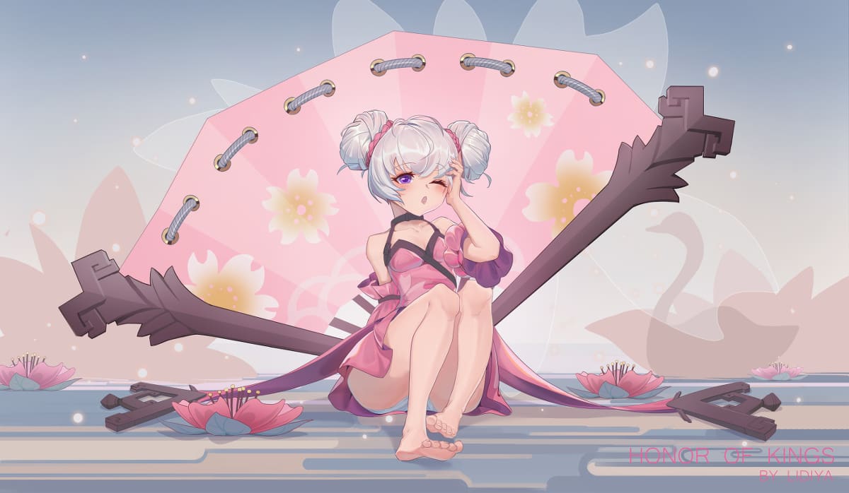 王者荣耀女英雄小乔泳装手绘图片_3