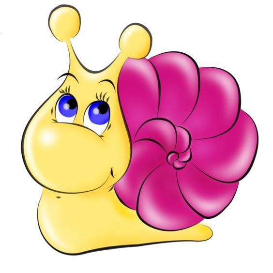 昆虫蜗牛彩色简笔画图片大全_5