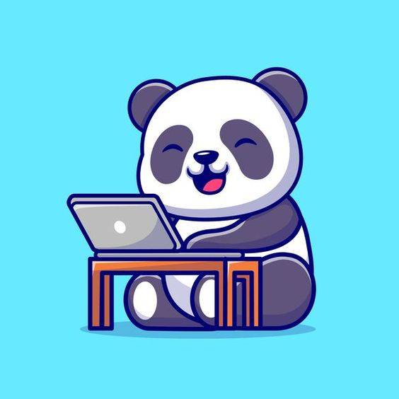 可爱熊猫卡通彩色简笔画图片大全_8