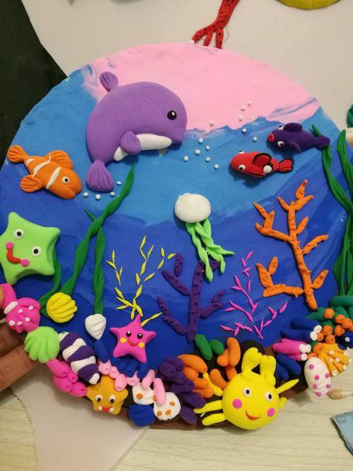 幼儿园彩泥做海底世界作品图片大全_7