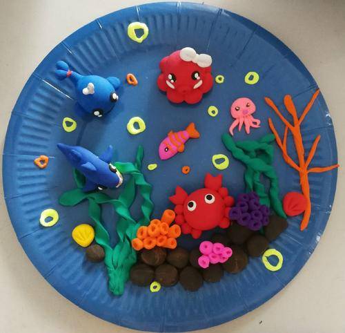 幼儿园彩泥做海底世界作品图片大全_8