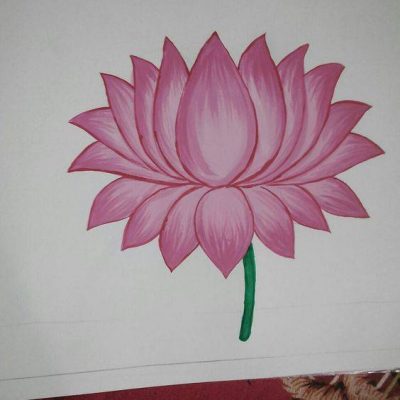 粉色荷花简笔画图片大全
