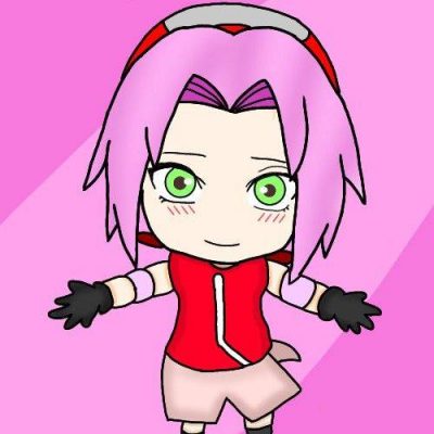 火影忍者女主角春野樱Q版简笔画图片大全