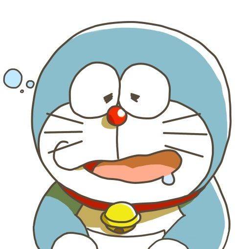 蓝色机器猫哆啦A梦彩色简笔画图片大全_5