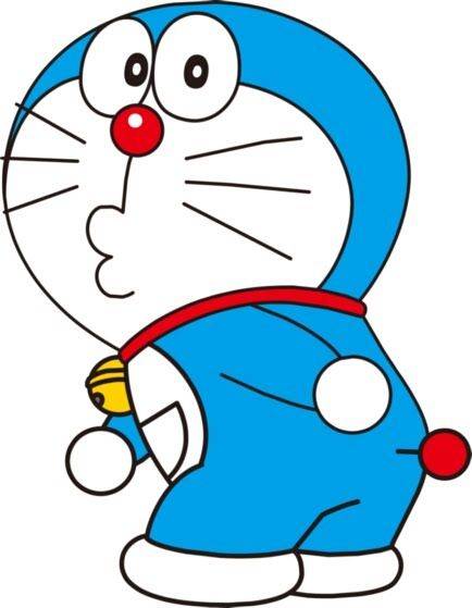 蓝色机器猫哆啦A梦彩色简笔画图片大全_4