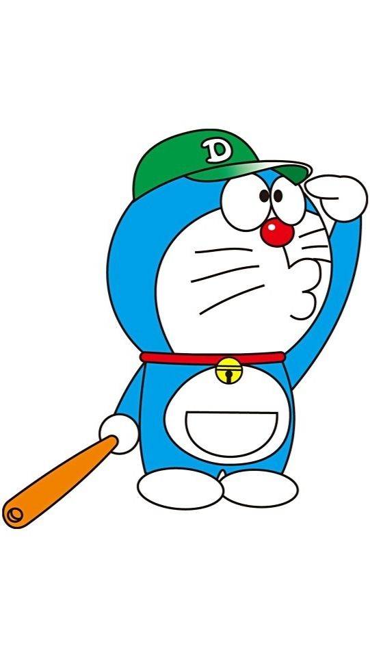 蓝色机器猫哆啦A梦彩色简笔画图片大全_3