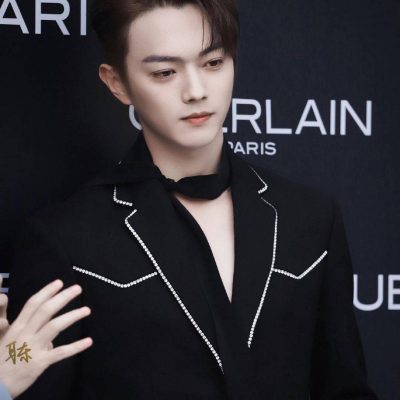 许凯真空深V西装性感绅士图片精选
