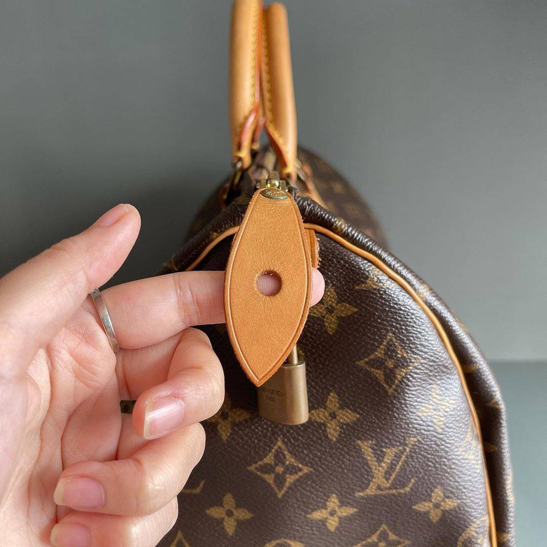 正品LV Speedy 老花手提包包实拍细节图片_4