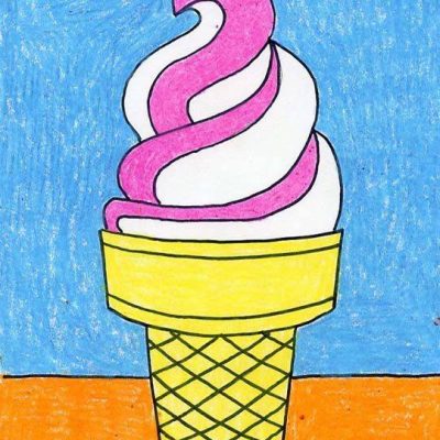 幼儿园彩色冰激凌简笔画图片大全