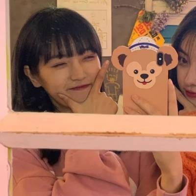 小女生可爱搞怪闺蜜头像一左一右！_16