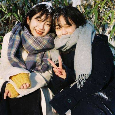 小女生可爱搞怪闺蜜头像一左一右！_8