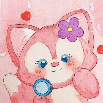 迪士尼小狐狸玲娜贝儿彩色简笔画图片大全