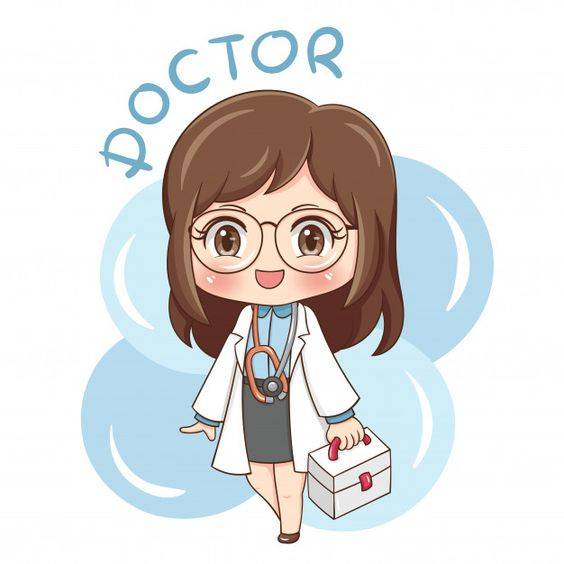 男女医生卡通形象头像图片_6