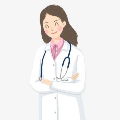 男女医生卡通形象头像图片