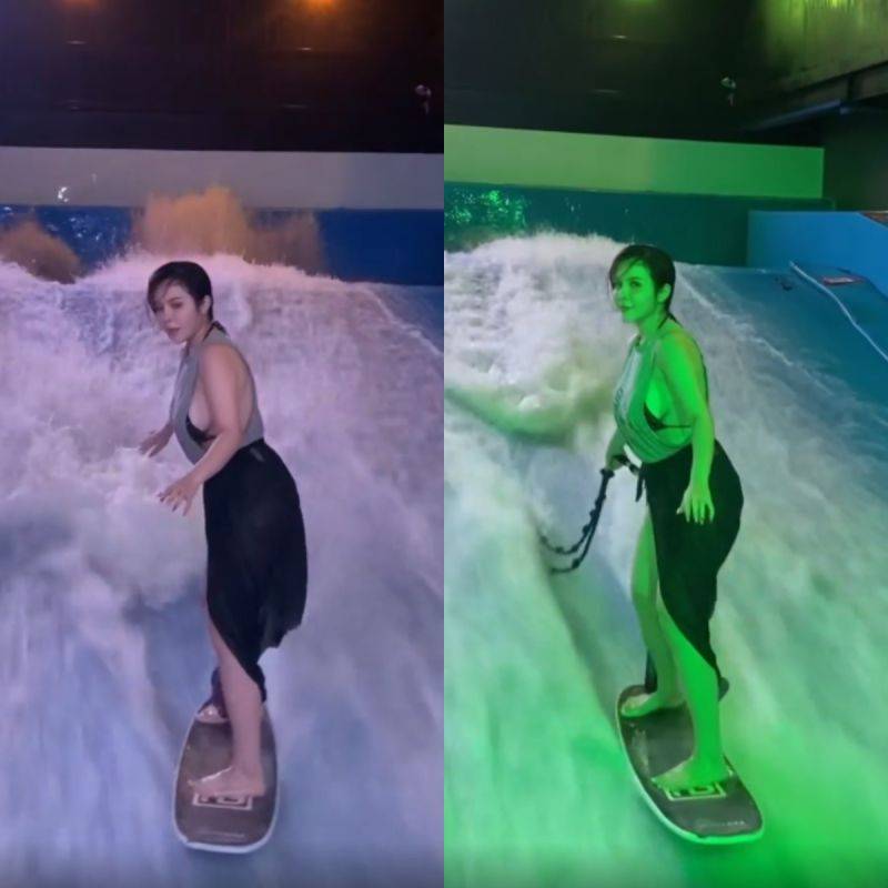 辣模陈香菱冲浪侧面图片曝光_3