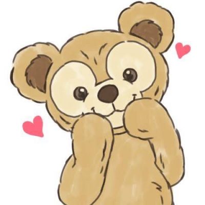 迪士尼达菲熊彩色简笔画图片大全